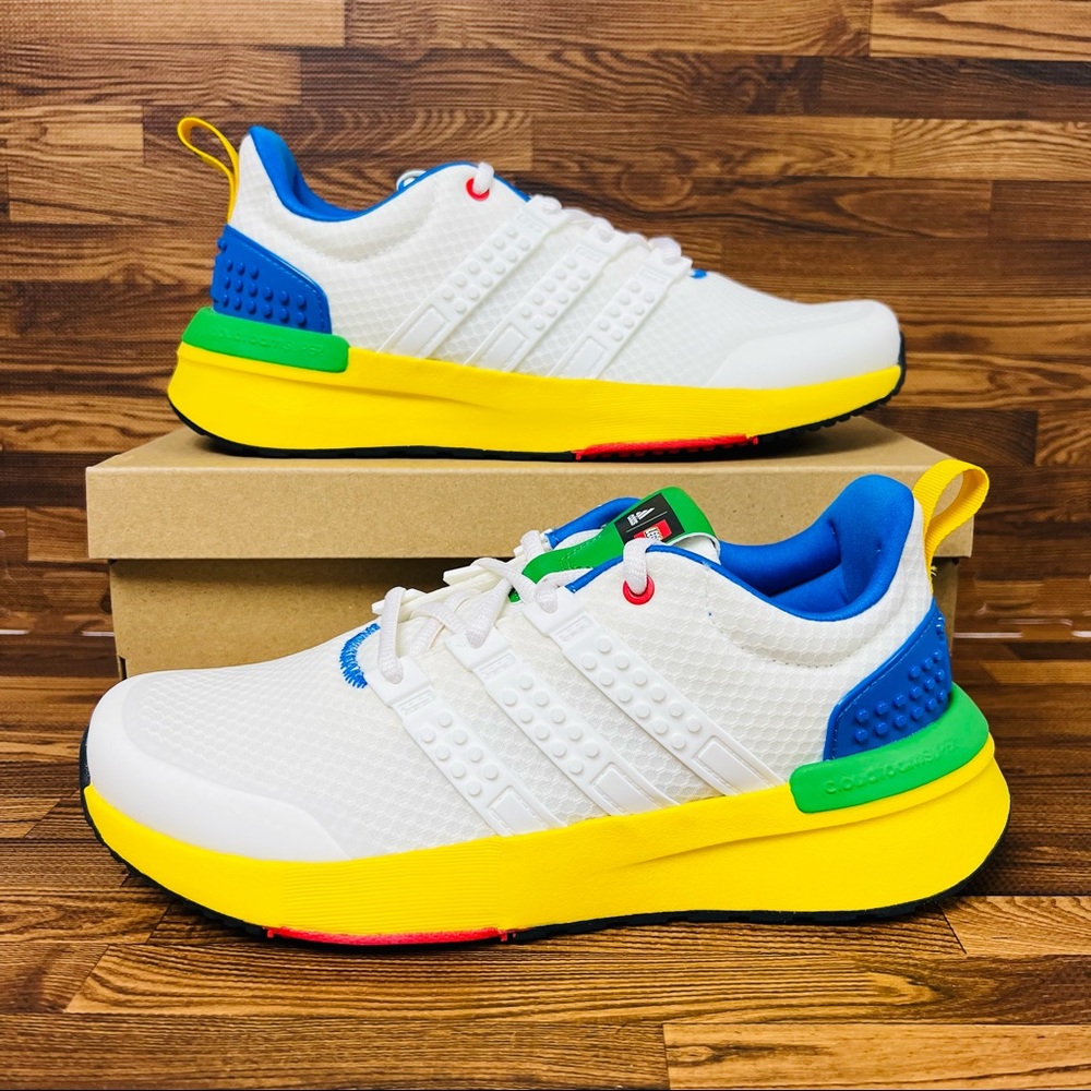 Adidas Lego Racer TR21 Women’s White Sneakers Shoe #680 - Picture 1 of 5